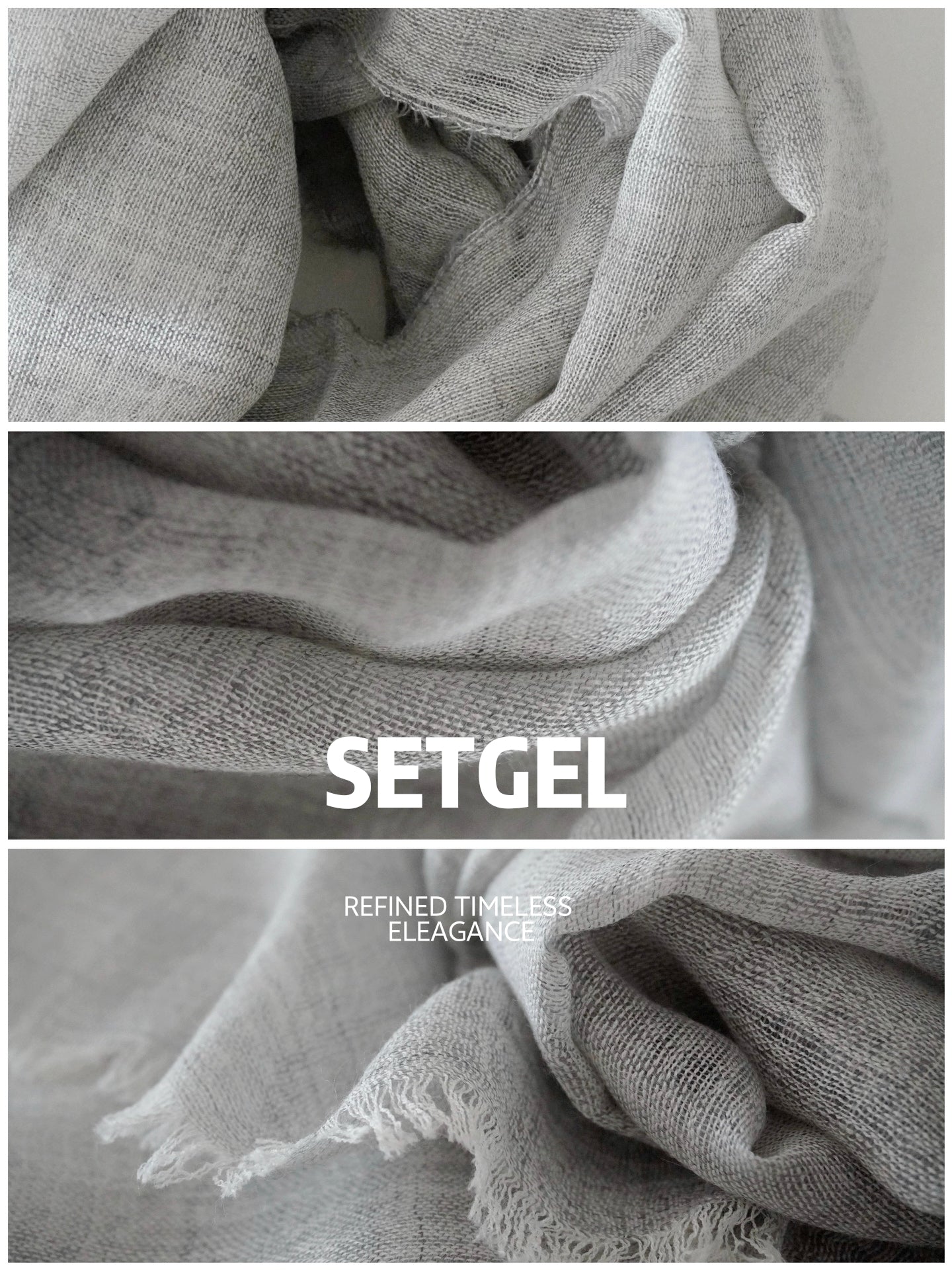薄手ウールストール・軽やかで上品｜Lightweight Wool Scarf · Airy & Elegant