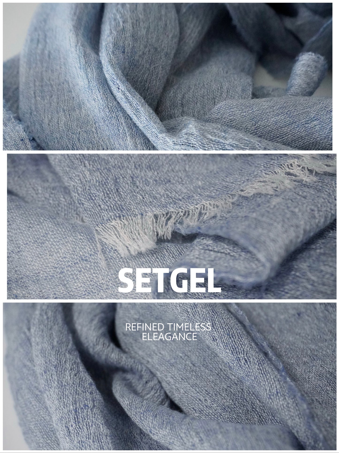 薄手ウールストール・軽やかで上品｜Lightweight Wool Scarf · Airy & Elegant
