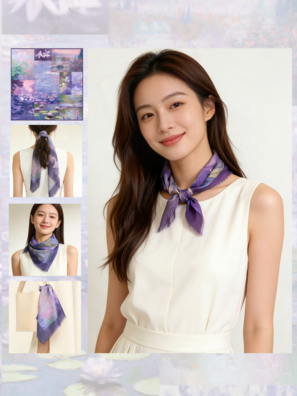 水影流年 シルクカシミヤストール｜Timeless Flow Silk Cashmere Blend Scarf