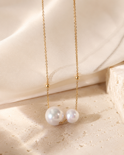 Double Akoya Pearl Necklace