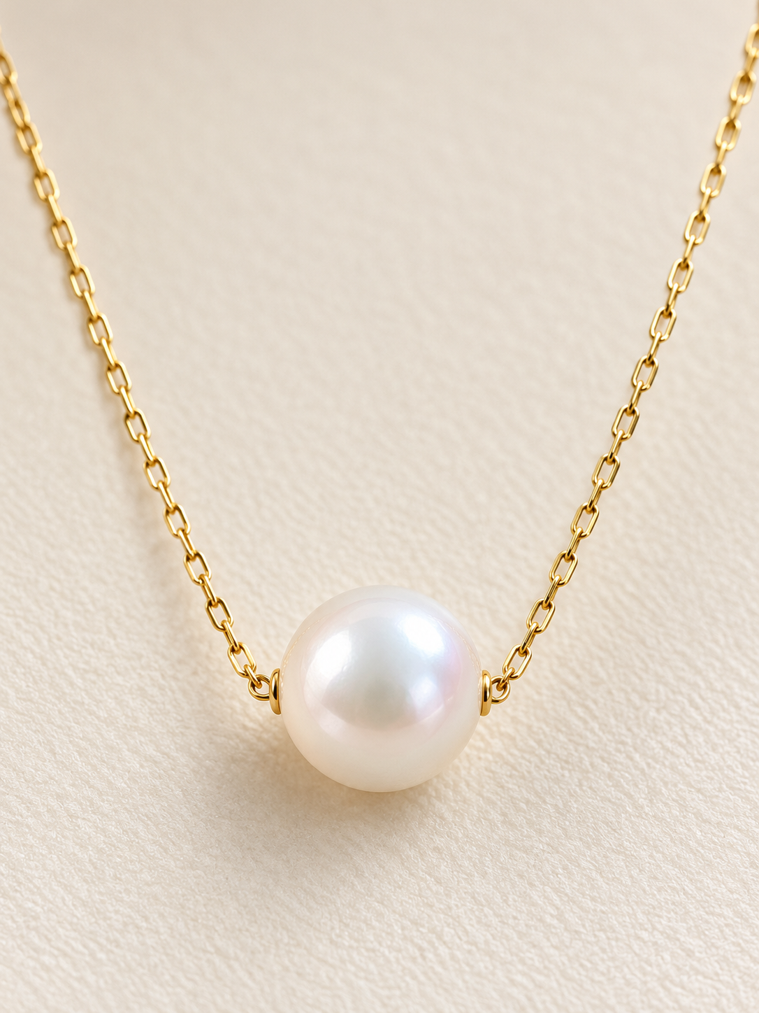 SETGEL | A Single Glow — 18K金阿古屋珍珠项链