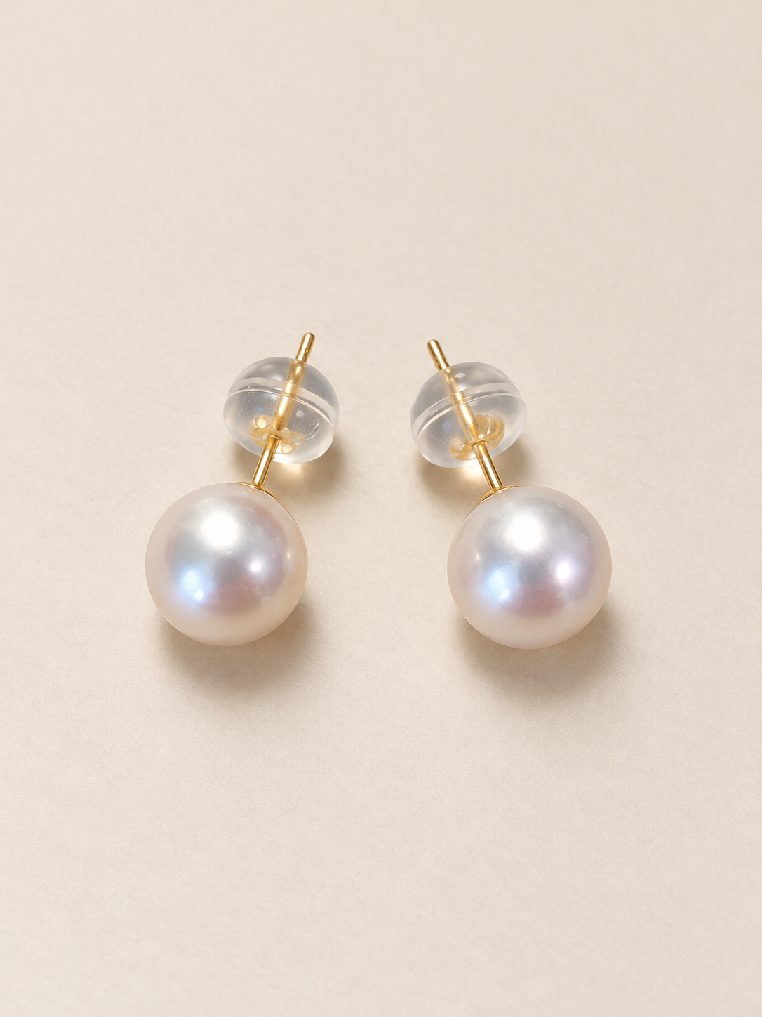 SETGEL | Pure Radiance — 18K Gold Akoya Pearl Stud Earrings
