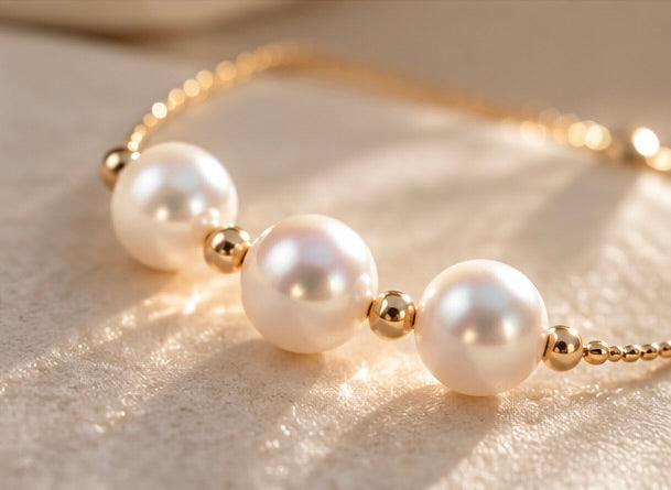 Three Akoya Pearl Bracelet