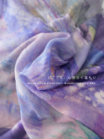 水影流年 シルクカシミヤストール｜Timeless Flow Silk Cashmere Blend Scarf