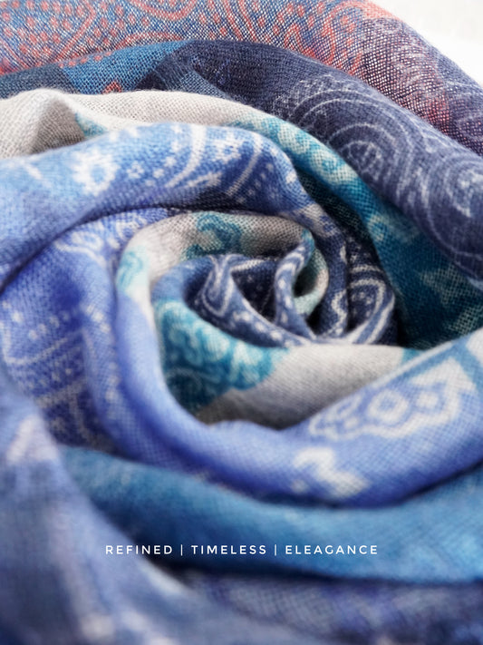 水影流年 シルクカシミヤストール｜Timeless Flow Silk Cashmere Blend Scarf