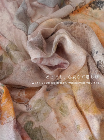 水影流年 シルクカシミヤストール｜Timeless Flow Silk Cashmere Blend Scarf