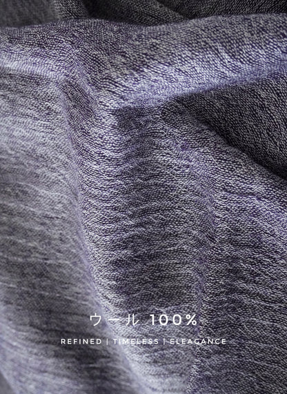 薄手ウールストール・軽やかで上品｜Lightweight Wool Scarf · Airy & Elegant