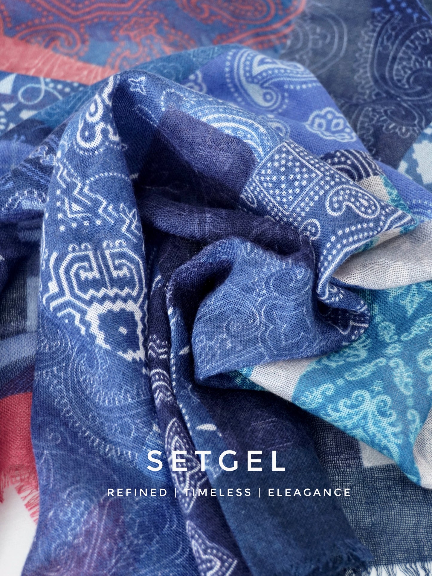 水影流年 シルクカシミヤストール｜Timeless Flow Silk Cashmere Blend Scarf