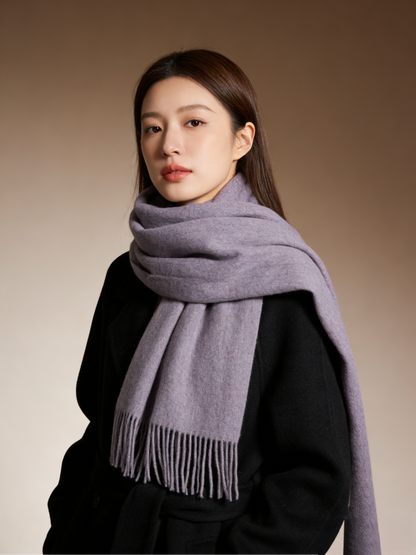Plain lambswool shawl/scarf プレーンラムウールショール/スカーフ