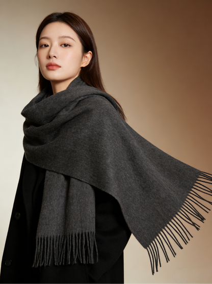 Plain lambswool shawl/scarf プレーンラムウールショール/スカーフ