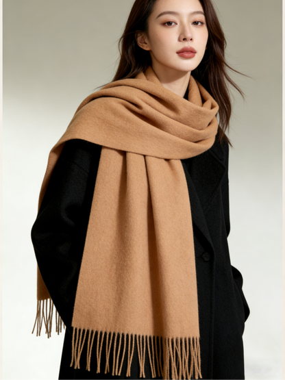 Plain lambswool shawl/scarf プレーンラムウールショール/スカーフ