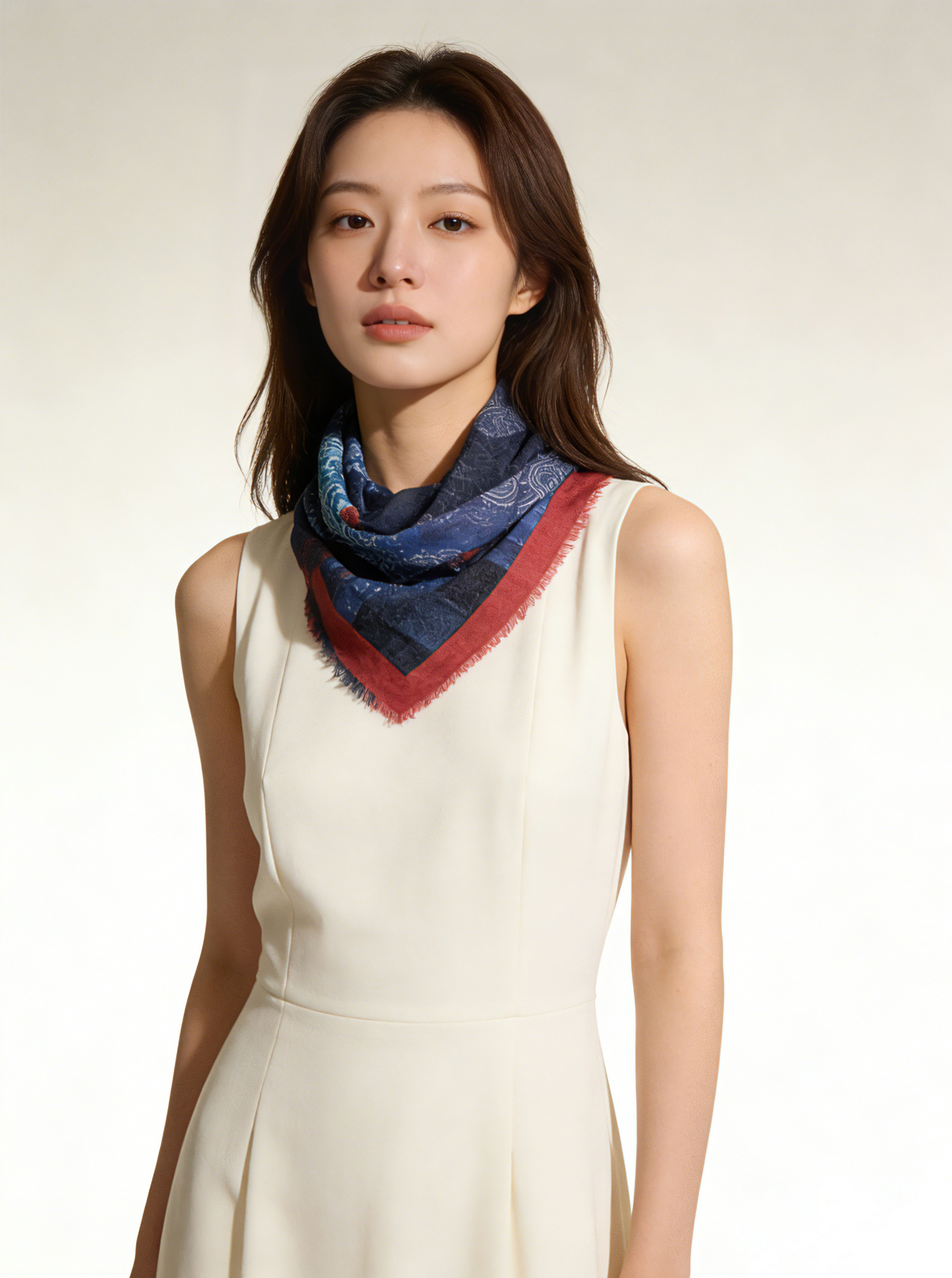 水影流年 シルクカシミヤストール｜Timeless Flow Silk Cashmere Blend Scarf