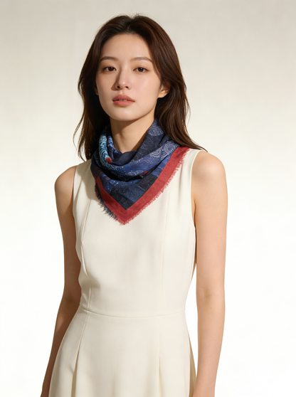 水影流年 シルクカシミヤストール｜Timeless Flow Silk Cashmere Blend Scarf