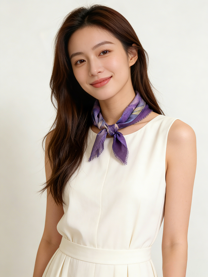 水影流年 シルクカシミヤストール｜Timeless Flow Silk Cashmere Blend Scarf