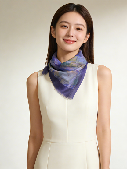 水影流年 シルクカシミヤストール｜Timeless Flow Silk Cashmere Blend Scarf