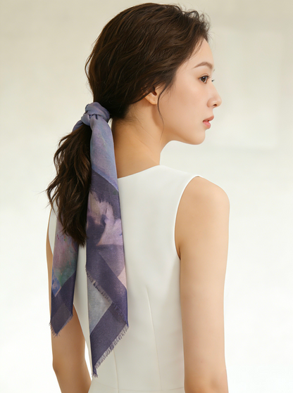水影流年 シルクカシミヤストール｜Timeless Flow Silk Cashmere Blend Scarf