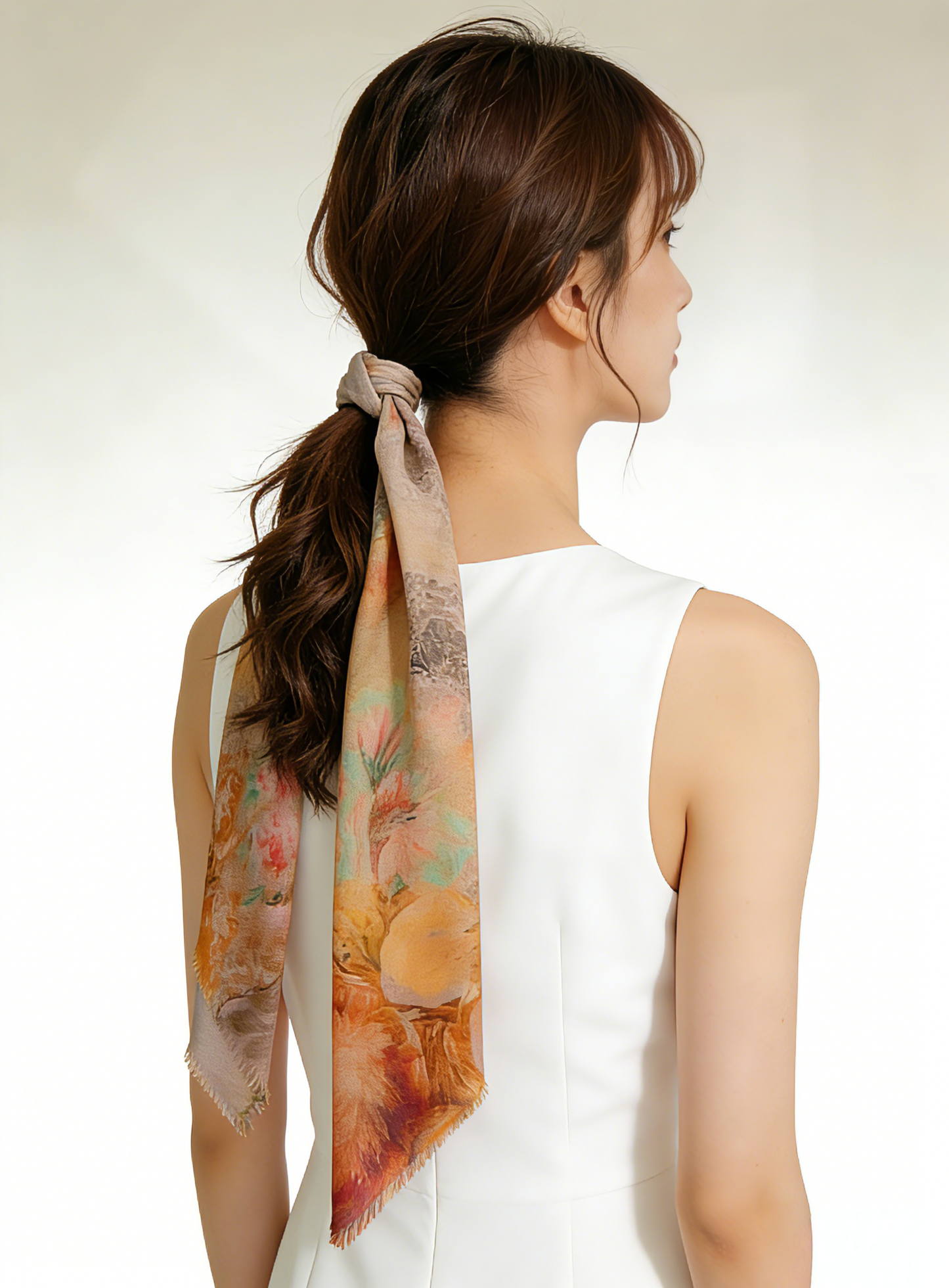 水影流年 シルクカシミヤストール｜Timeless Flow Silk Cashmere Blend Scarf