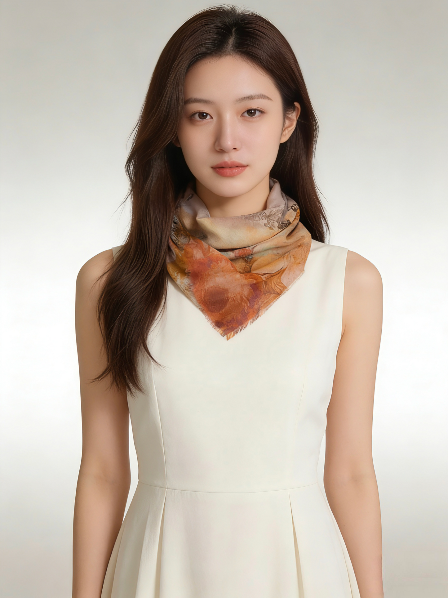 水影流年 シルクカシミヤストール｜Timeless Flow Silk Cashmere Blend Scarf
