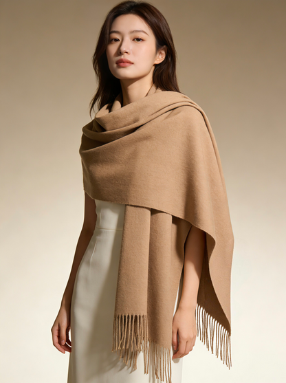 Plain lambswool shawl/scarf プレーンラムウールショール/スカーフ