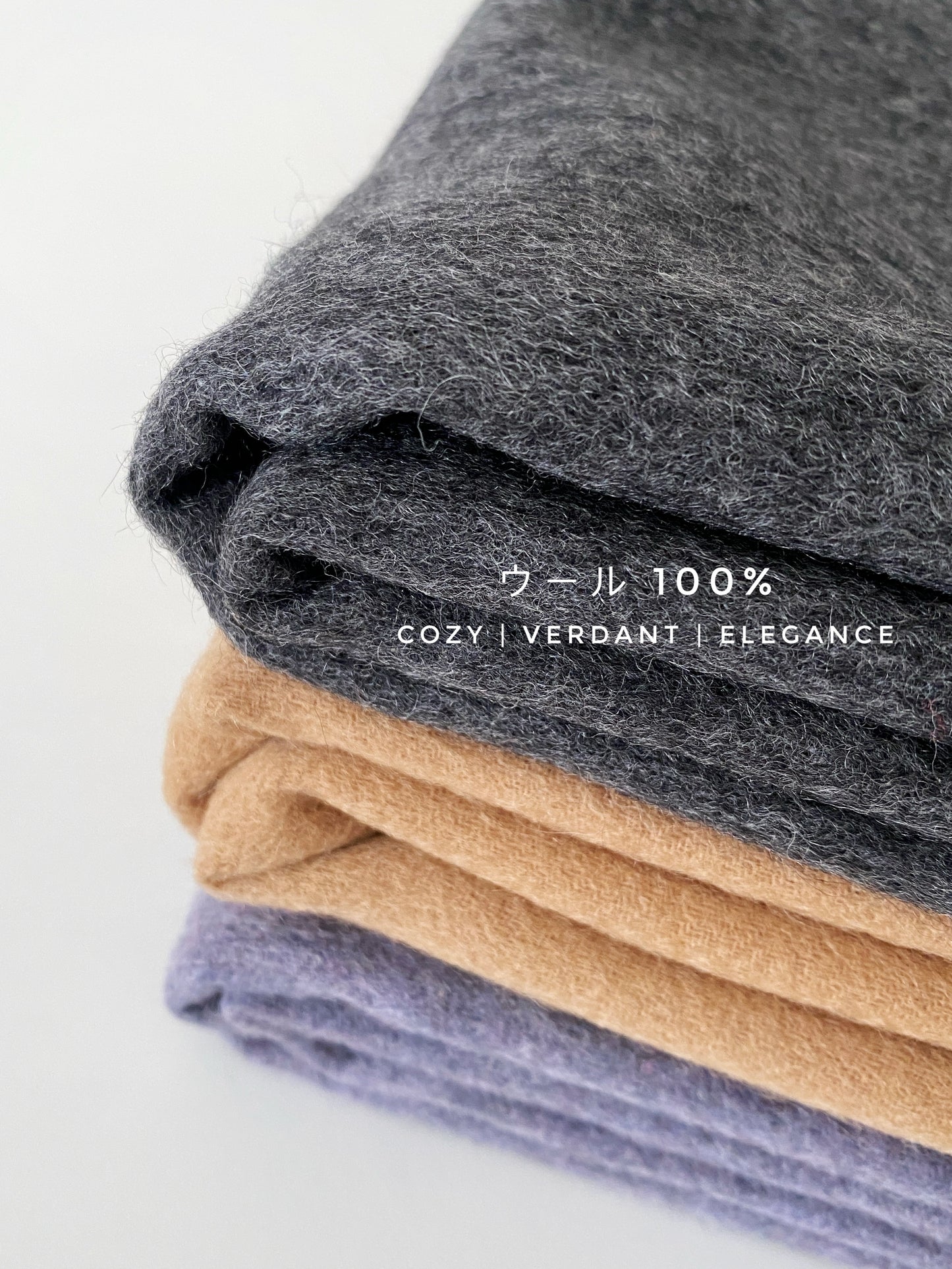 Plain lambswool shawl/scarf プレーンラムウールショール/スカーフ