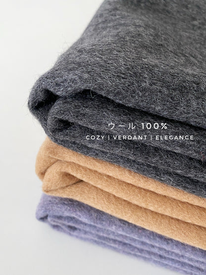 Plain lambswool shawl/scarf プレーンラムウールショール/スカーフ