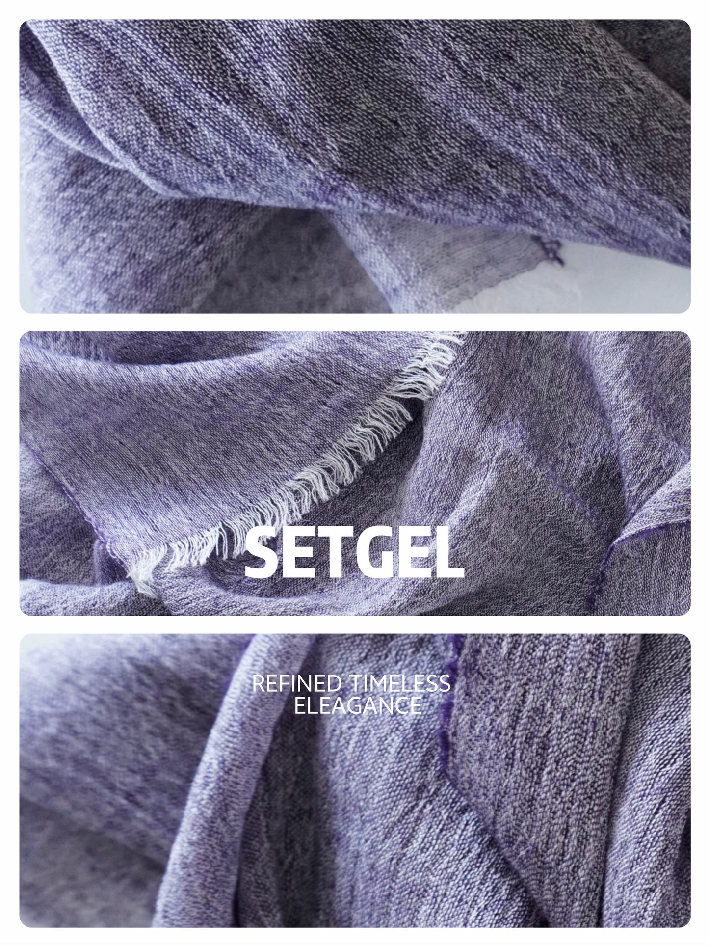 薄手ウールストール・軽やかで上品｜Lightweight Wool Scarf · Airy & Elegant