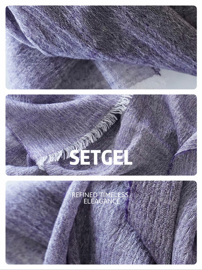 薄手ウールストール・軽やかで上品｜Lightweight Wool Scarf · Airy & Elegant