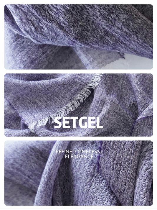 薄手ウールストール・軽やかで上品｜Lightweight Wool Scarf · Airy & Elegant