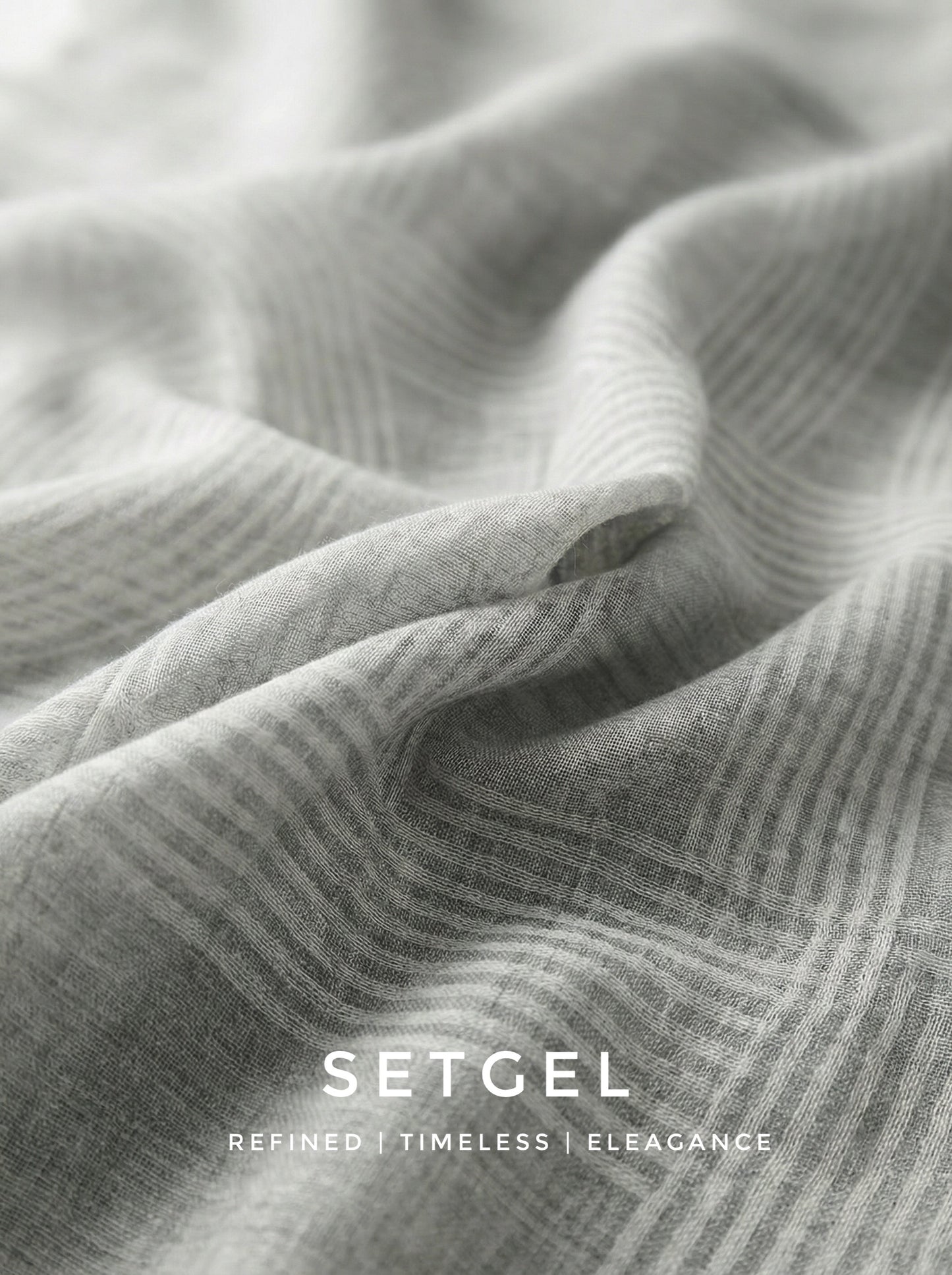 薄手ウール100％ストール・大判・軽やか（ダークグレー）｜100% Lightweight Wool Scarf（Dark Gray）